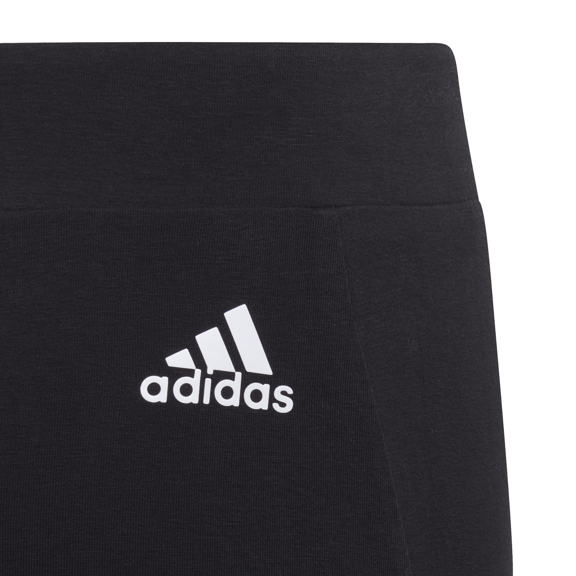 Kids Future Icons 3-Stripes Cotton Leggings, Black, A901_ONE, large image number 5