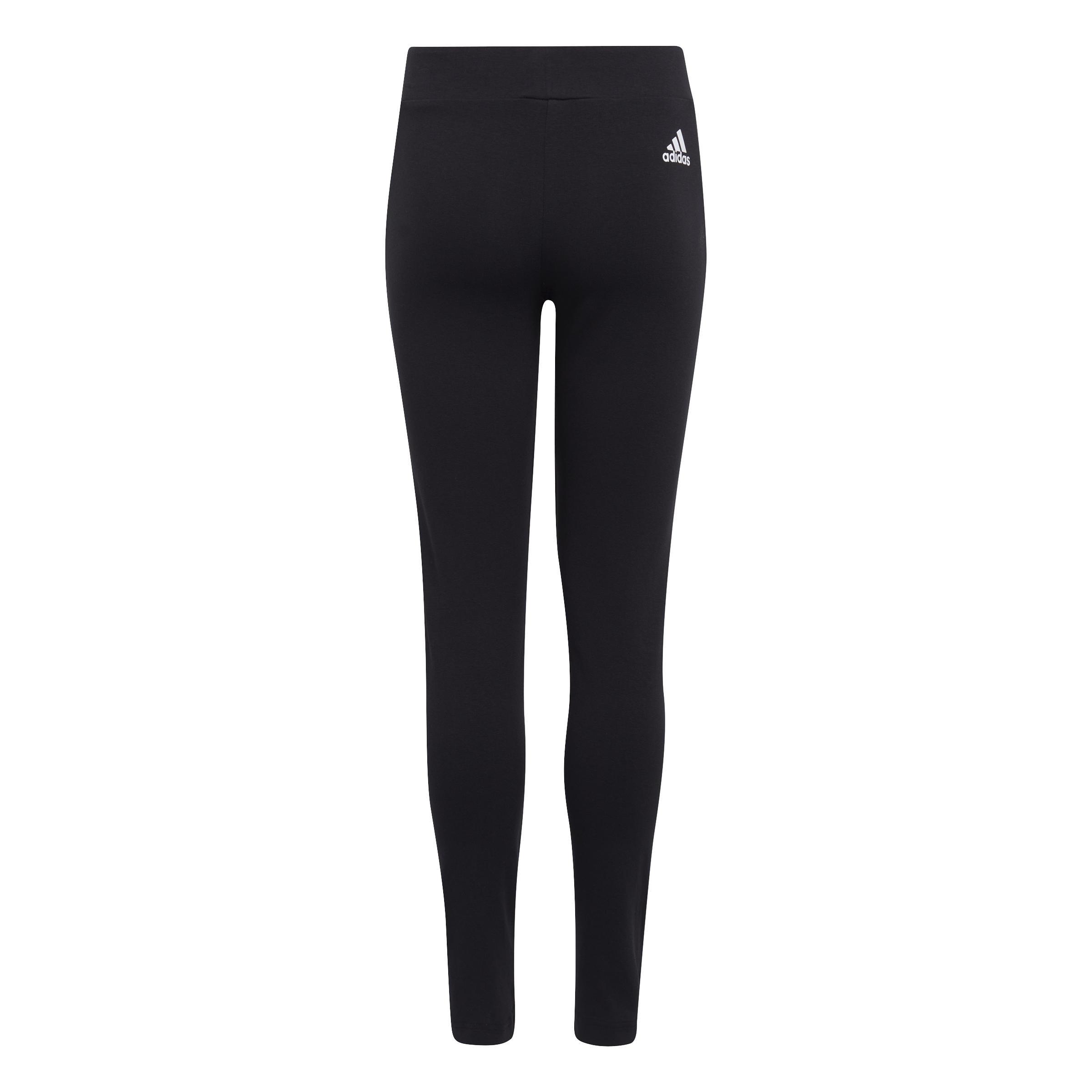 Kids Future Icons 3-Stripes Cotton Leggings, Black, A901_ONE, large image number 6