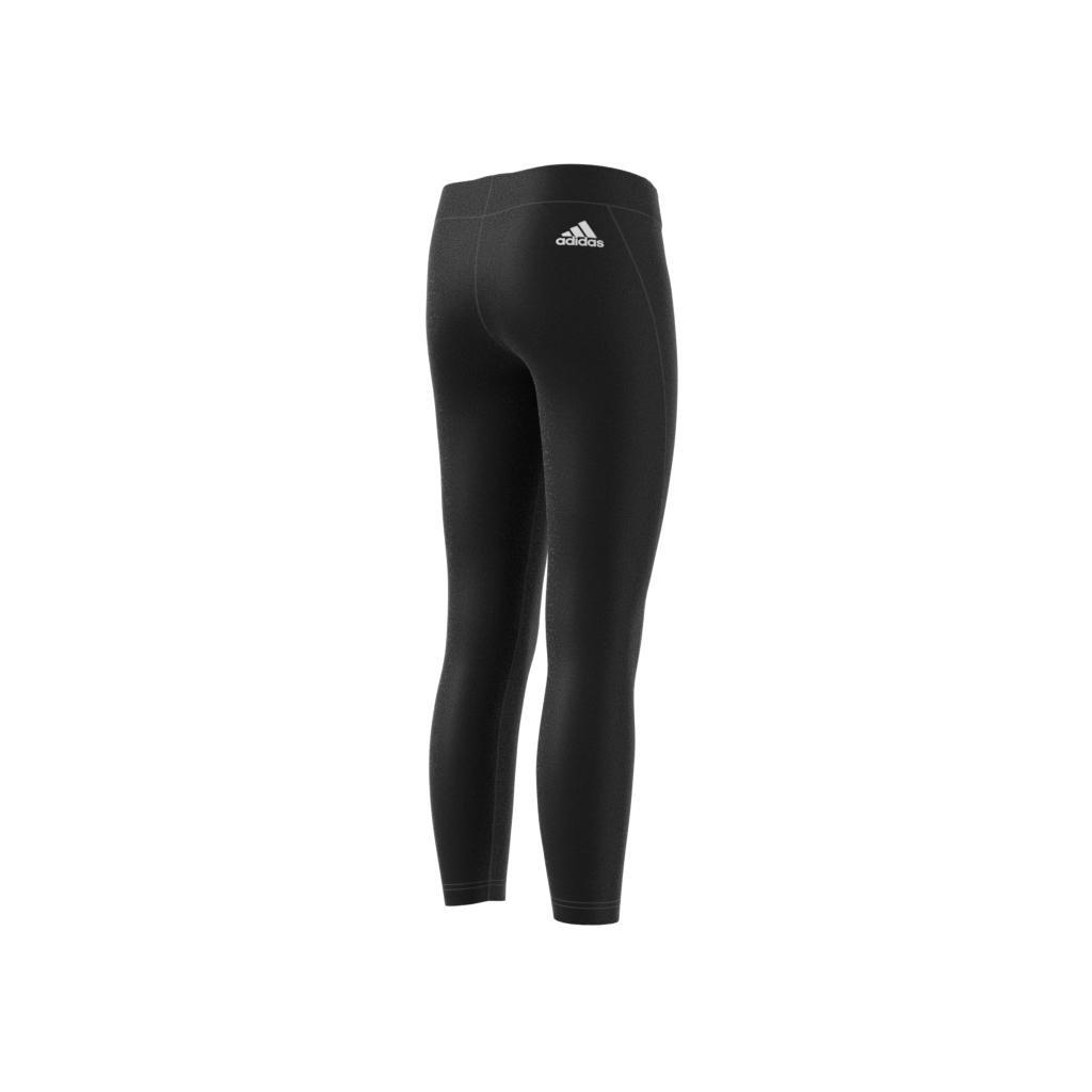 Kids Future Icons 3-Stripes Cotton Leggings, Black, A901_ONE, large image number 9