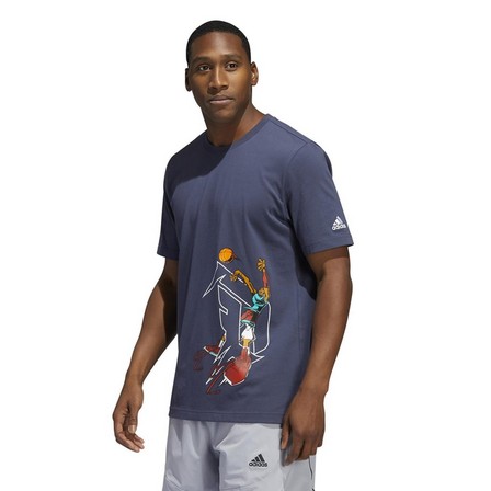 Men Avatar Damian Lillard Graphic T-Shirt, Navy, A901_ONE, large image number 0