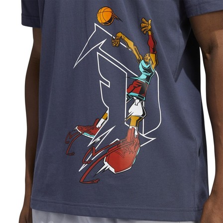 Men Avatar Damian Lillard Graphic T-Shirt, Navy, A901_ONE, large image number 3