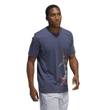 Men Avatar Damian Lillard Graphic T-Shirt, Navy, A901_ONE, large image number 5