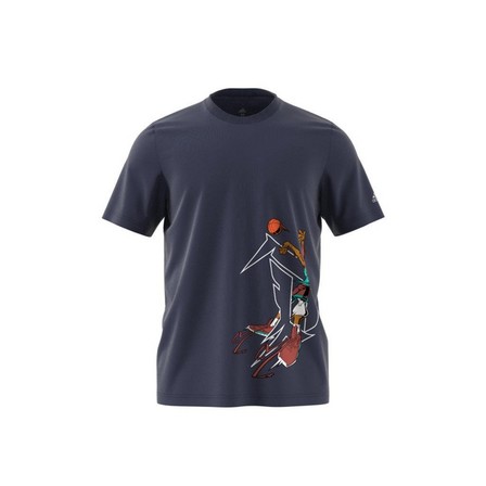 Men Avatar Damian Lillard Graphic T-Shirt, Navy, A901_ONE, large image number 8