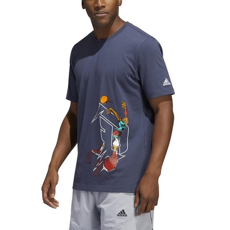 Men Avatar Damian Lillard Graphic T-Shirt, Navy, A901_ONE, large image number 12