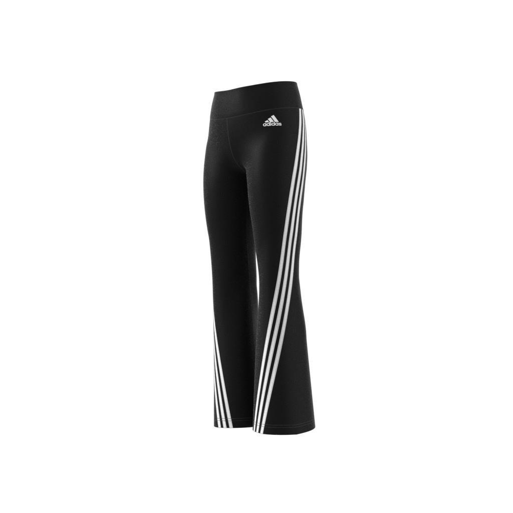 Kids Future Icons 3-Stripes Flared Cotton Leggings, Black, , large image number 7