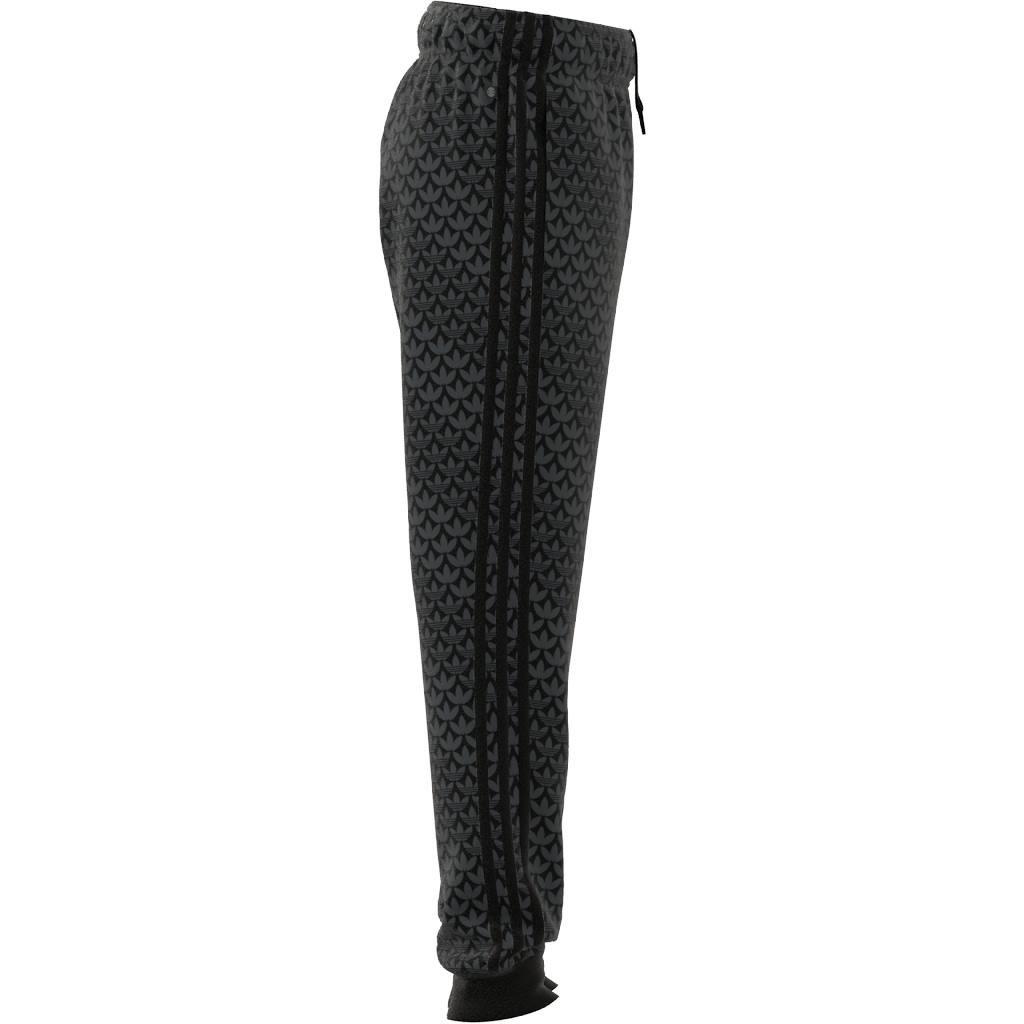 Unisex Kids Monogram Print Tracksuit Bottoms, Grey, , large image number 7