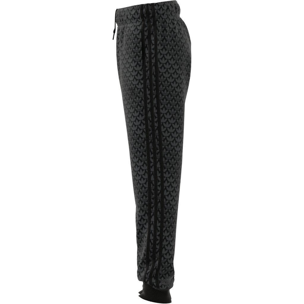 Unisex Kids Monogram Print Tracksuit Bottoms, Grey, , large image number 9