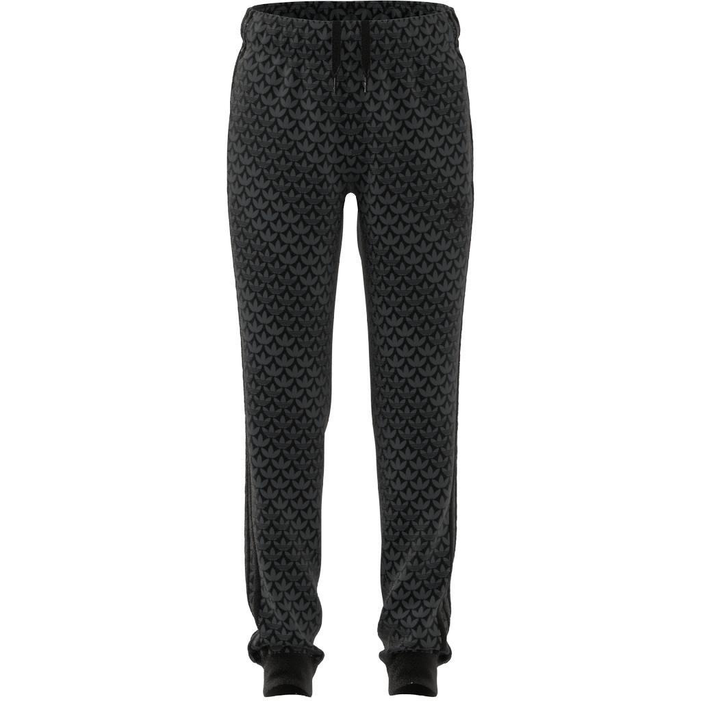 Unisex Kids Monogram Print Tracksuit Bottoms, Grey, , large image number 11
