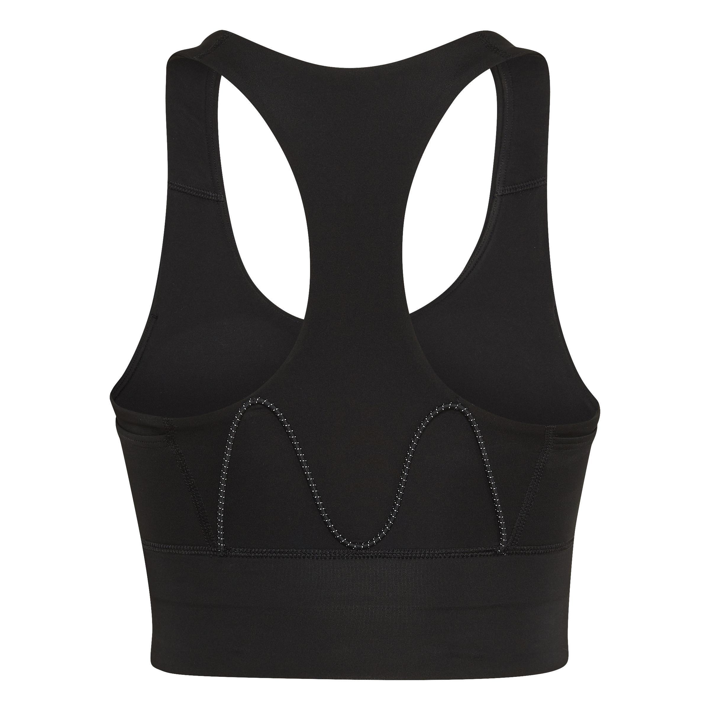 Running Medium-Support Pocket Bra, Black, A901_ONE, medium