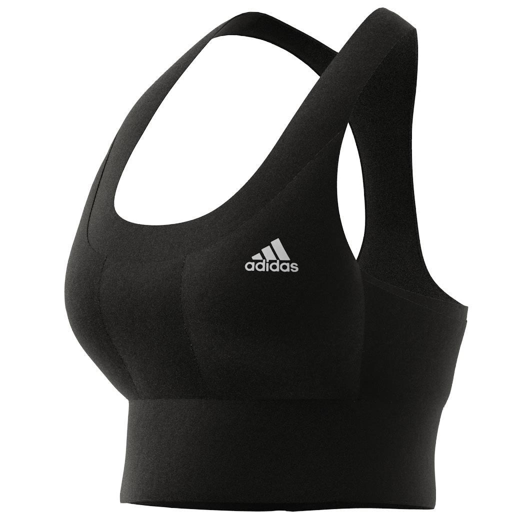 Running Medium-Support Pocket Bra, Black, A901_ONE, large image number 5