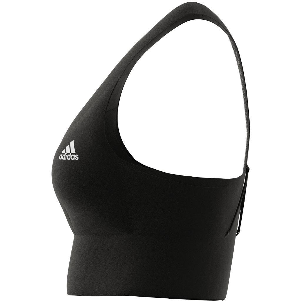 Running Medium-Support Pocket Bra, Black, A901_ONE, large image number 8