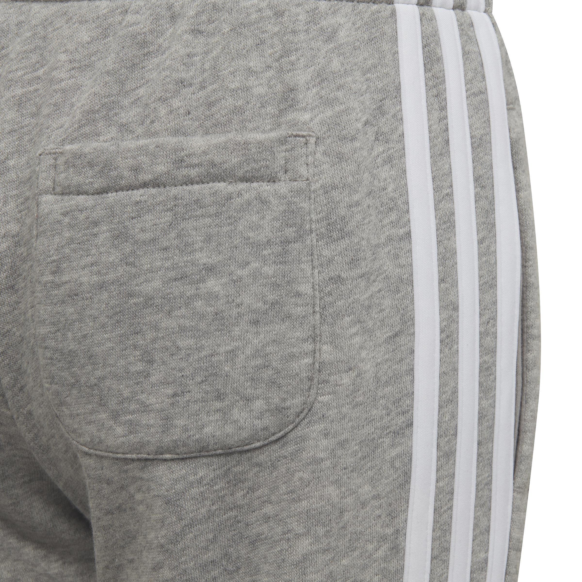 Unisex Kids adidas Essential 3-Stripes Joggers, Grey, A901_ONE, large image number 3