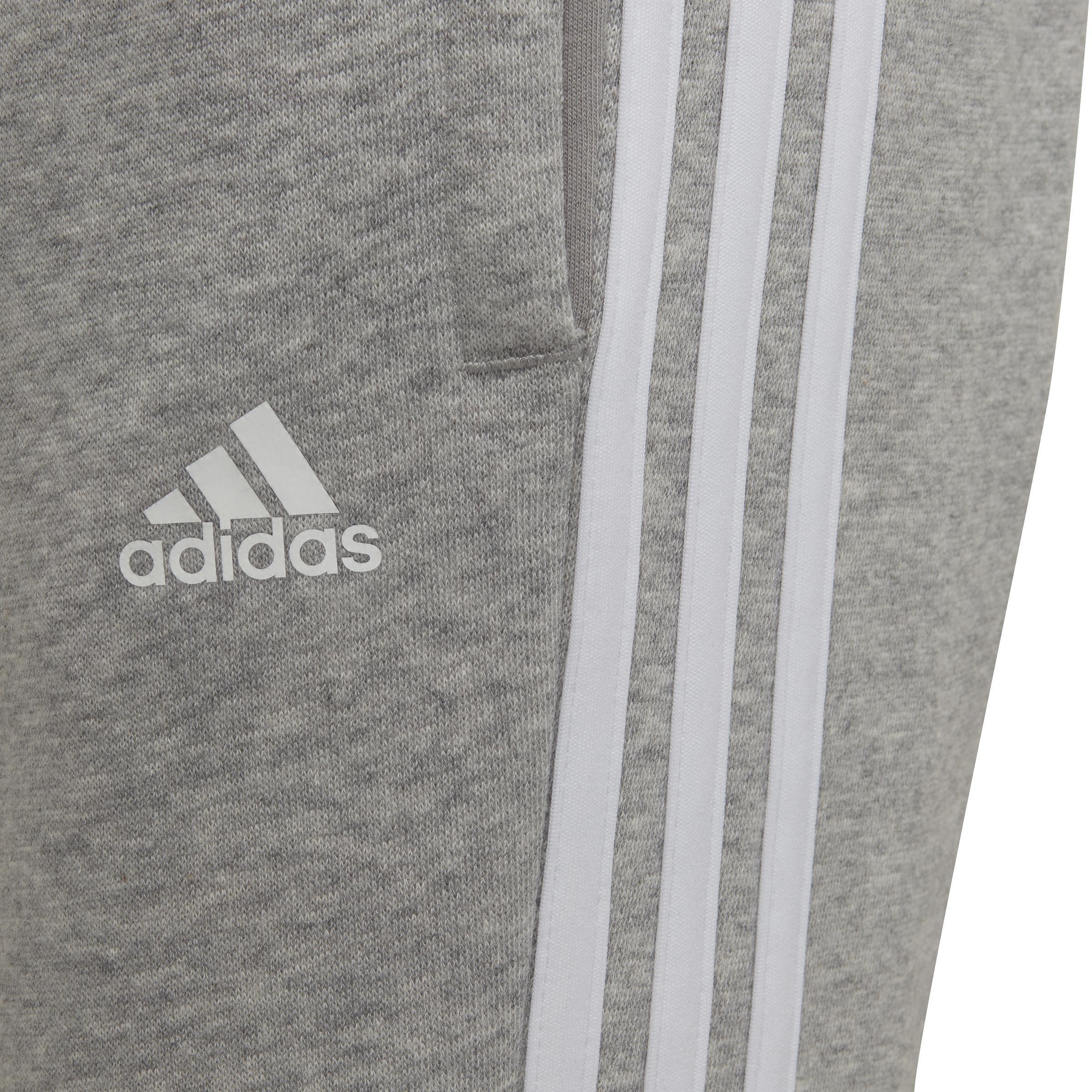 Unisex Kids adidas Essential 3-Stripes Joggers, Grey, A901_ONE, large image number 5