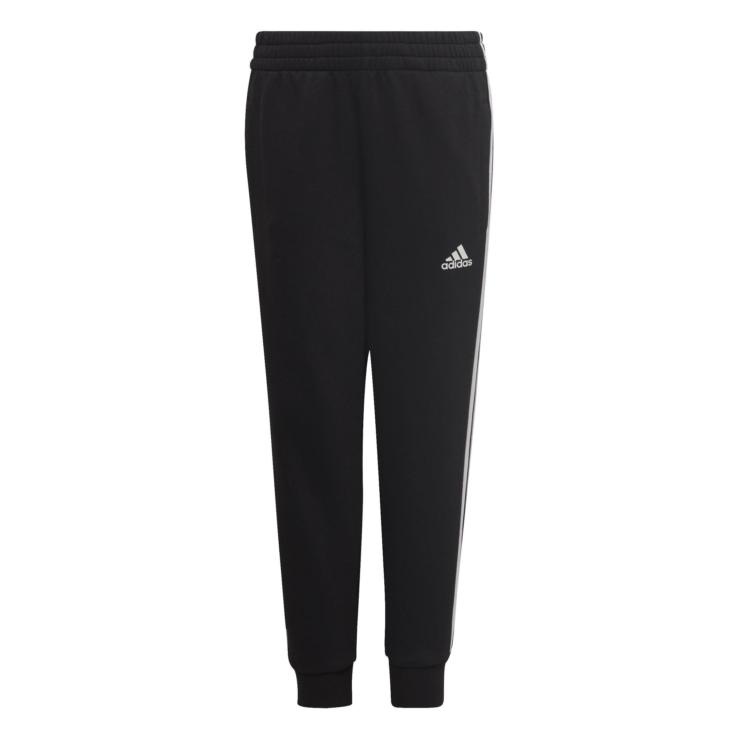 Unisex Kids adidas Essential 3-Stripes Joggers, Black, , large image number 0