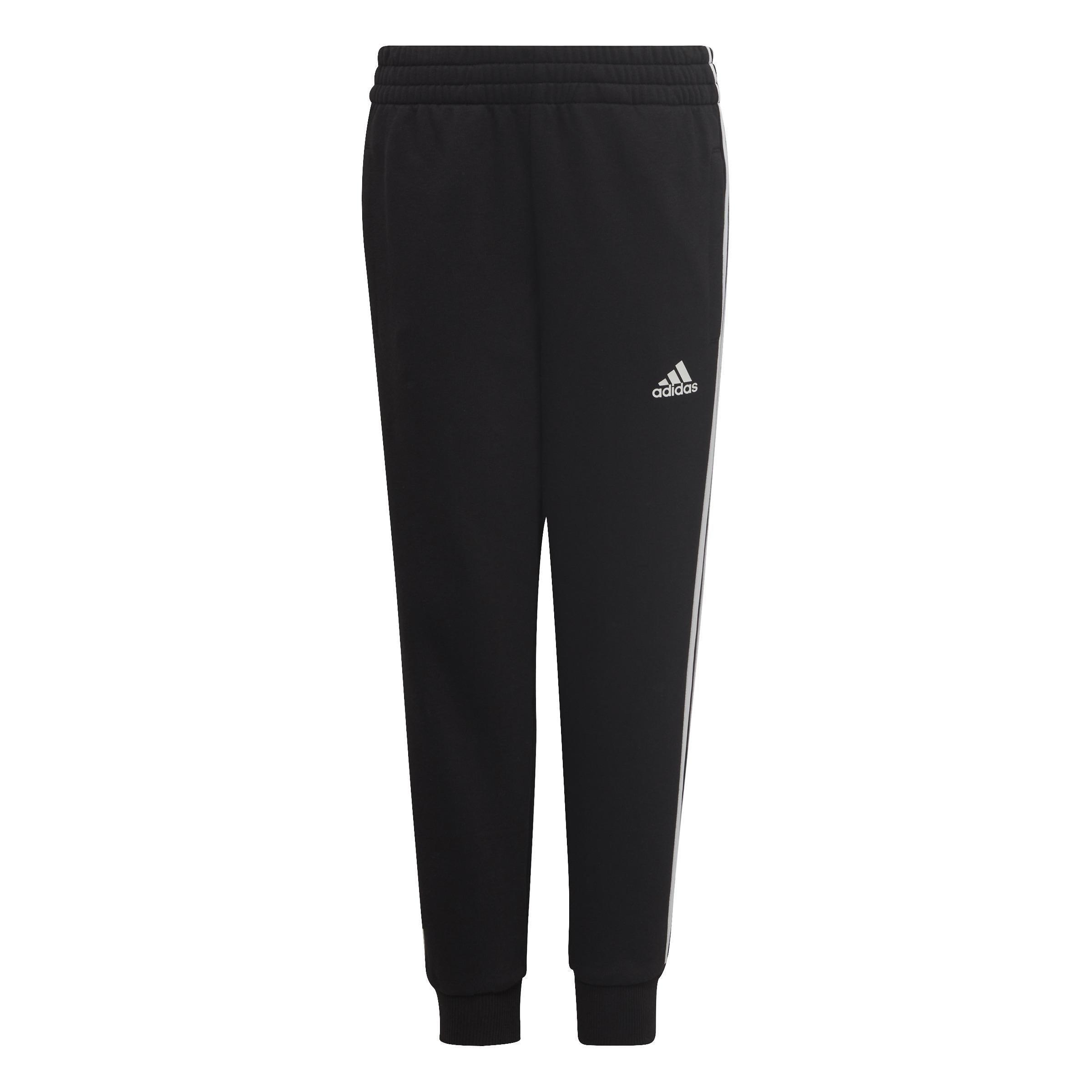 Unisex Kids adidas Essential 3-Stripes Joggers, Black, A901_ONE, large image number 1