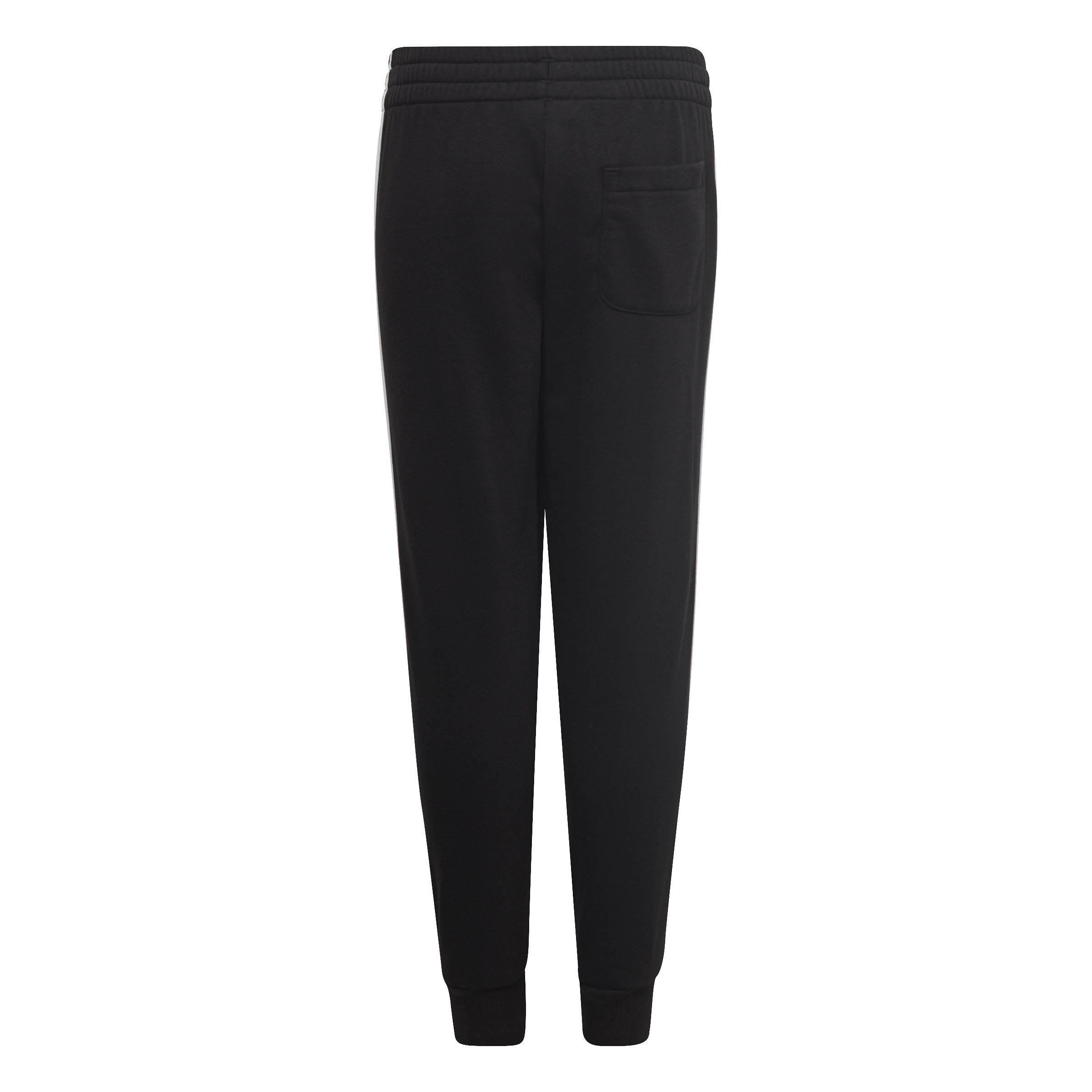 Unisex Kids adidas Essential 3-Stripes Joggers, Black, A901_ONE, large image number 2