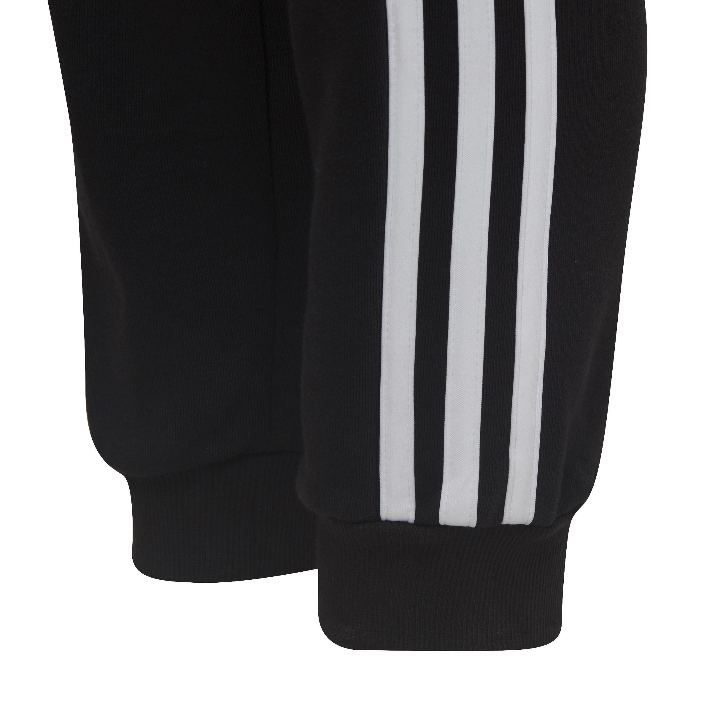 Unisex Kids adidas Essential 3-Stripes Joggers, Black, A901_ONE, large image number 4