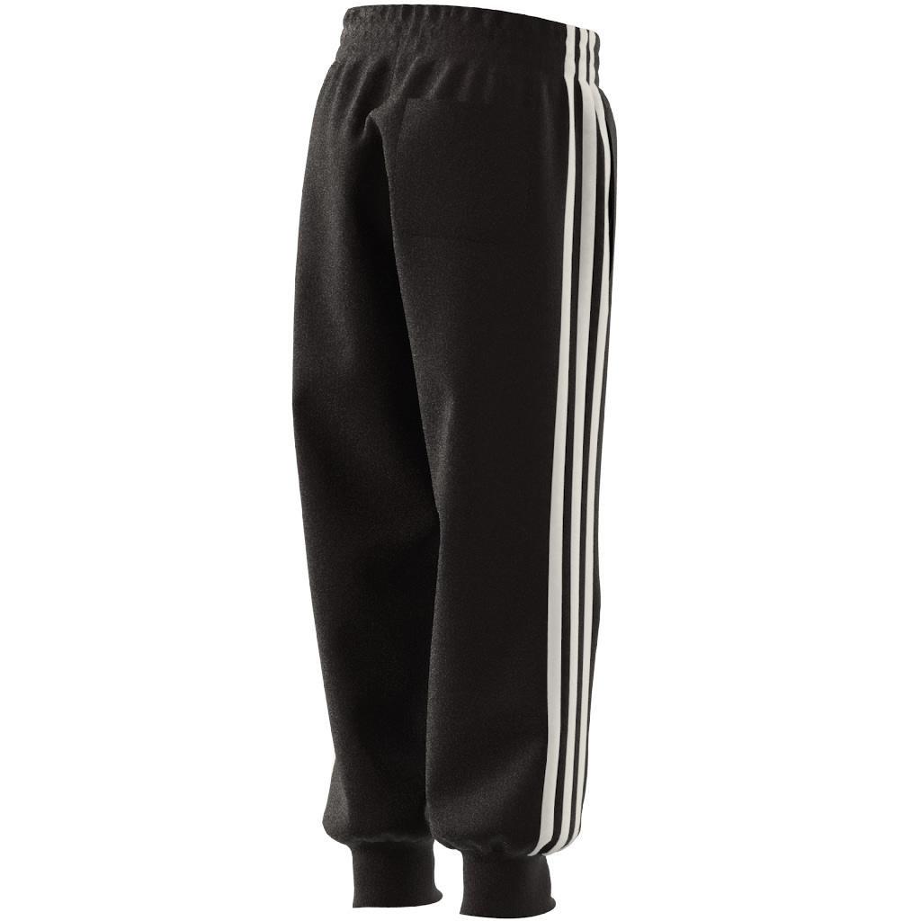Unisex Kids adidas Essential 3-Stripes Joggers, Black, A901_ONE, large image number 6