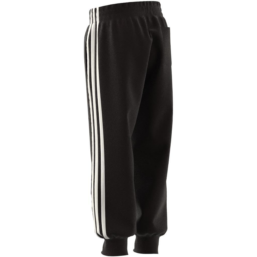 Unisex Kids adidas Essential 3-Stripes Joggers, Black, A901_ONE, large image number 12
