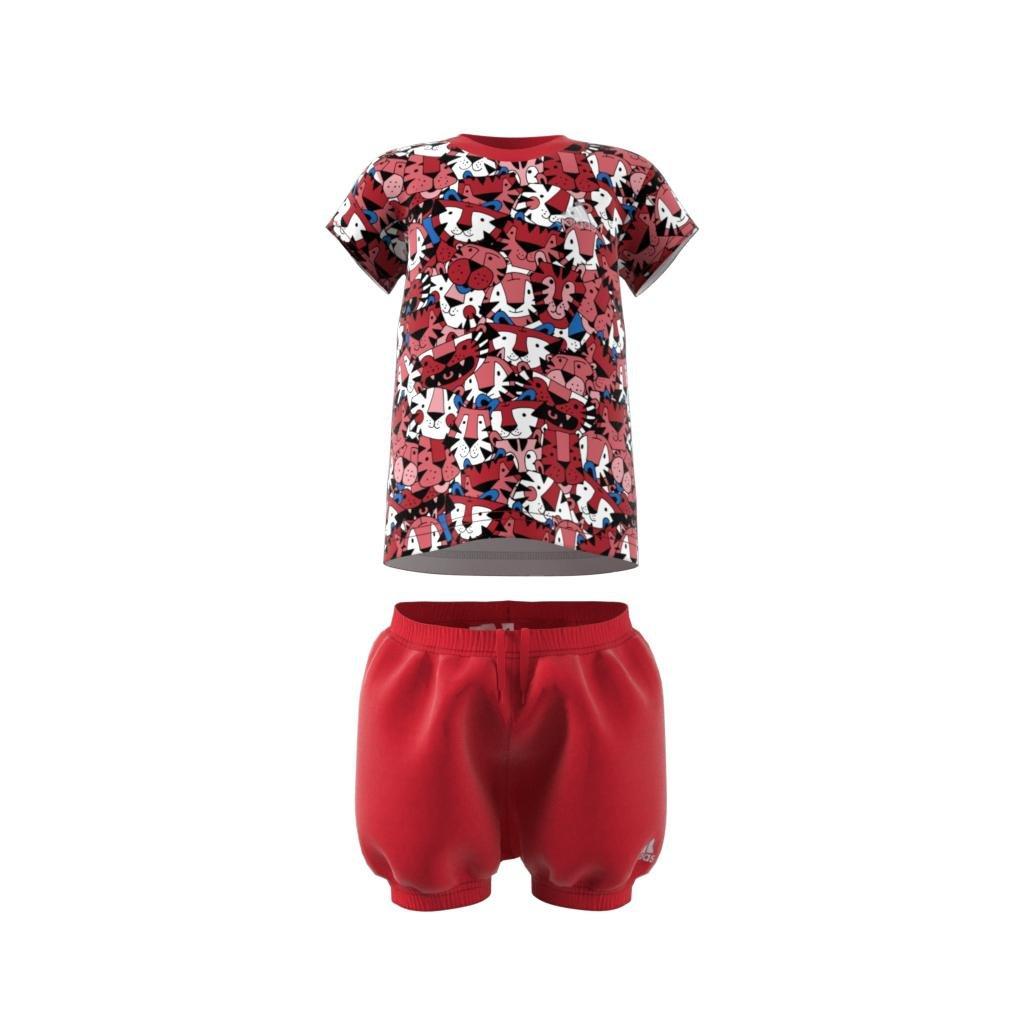 Kids Marimekko Graphic Summer Set, Pink, , large image number 0