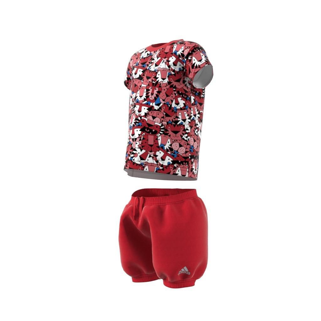 Kids Marimekko Graphic Summer Set, Pink, , large image number 1