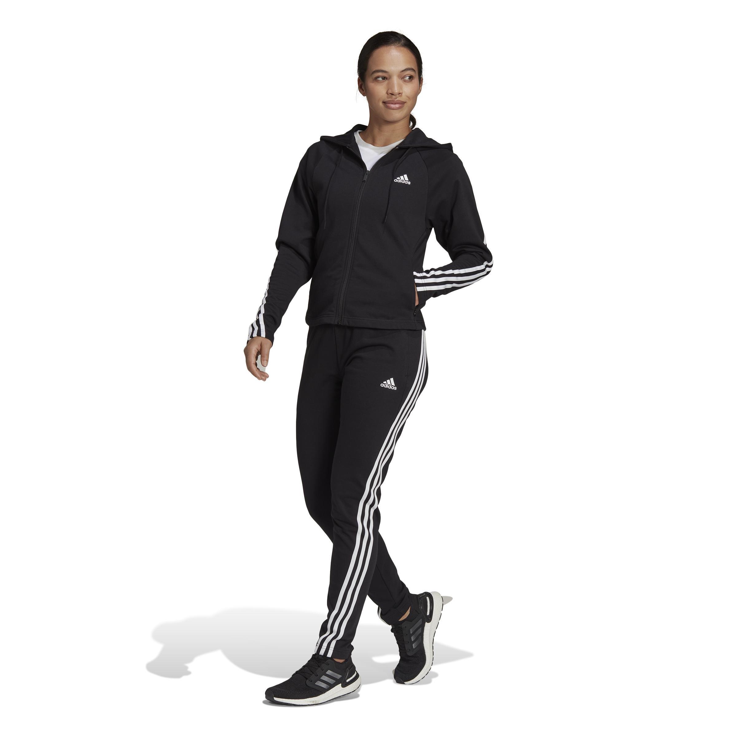 Black adidas cheap tracksuit womens