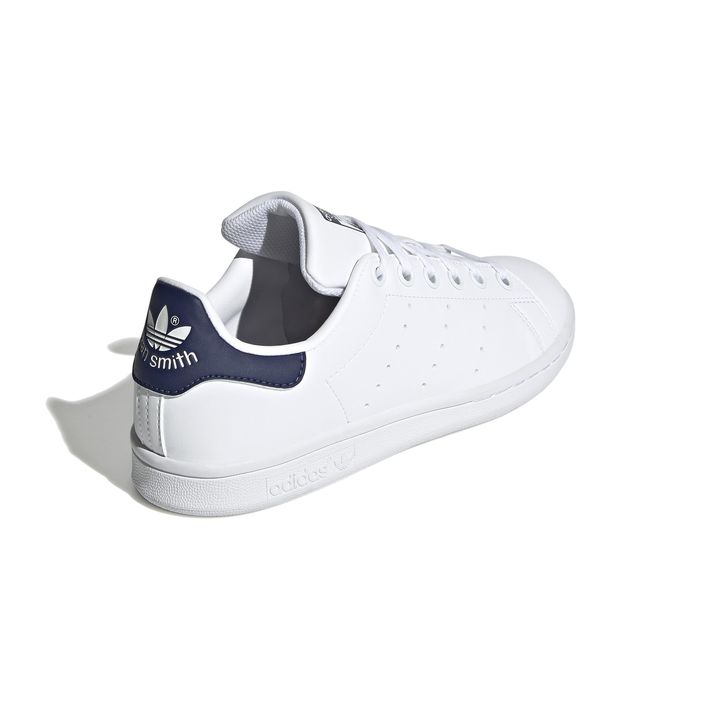 Unisex Kids Stan Smith Shoes, White, A901_ONE, large image number 3