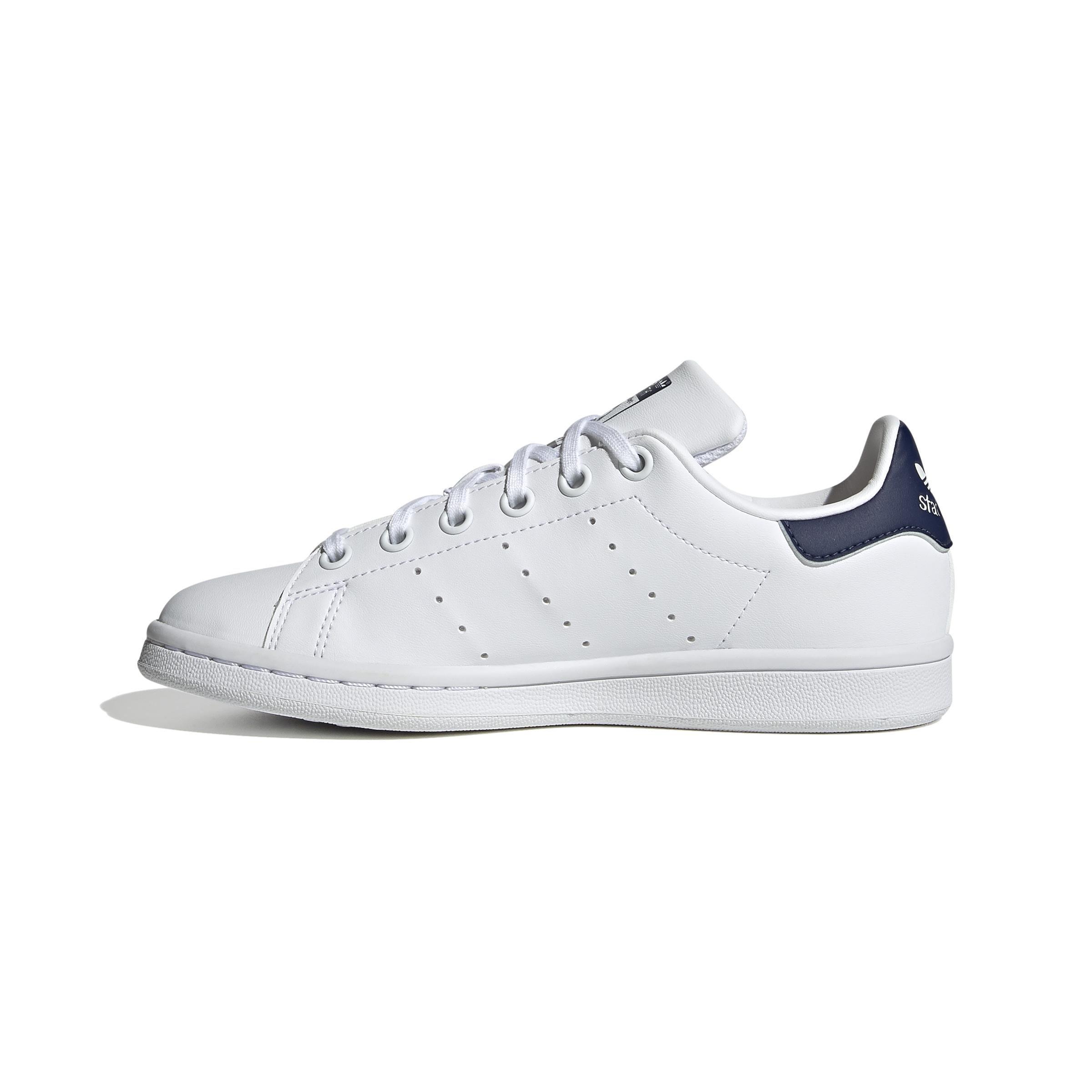 Unisex Kids Stan Smith Shoes, White, A901_ONE, large image number 6
