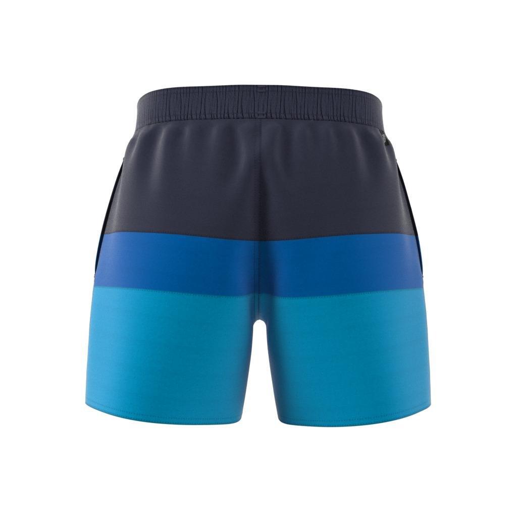Short-Length Colorblock Swim Shorts, Blue, , large image number 8