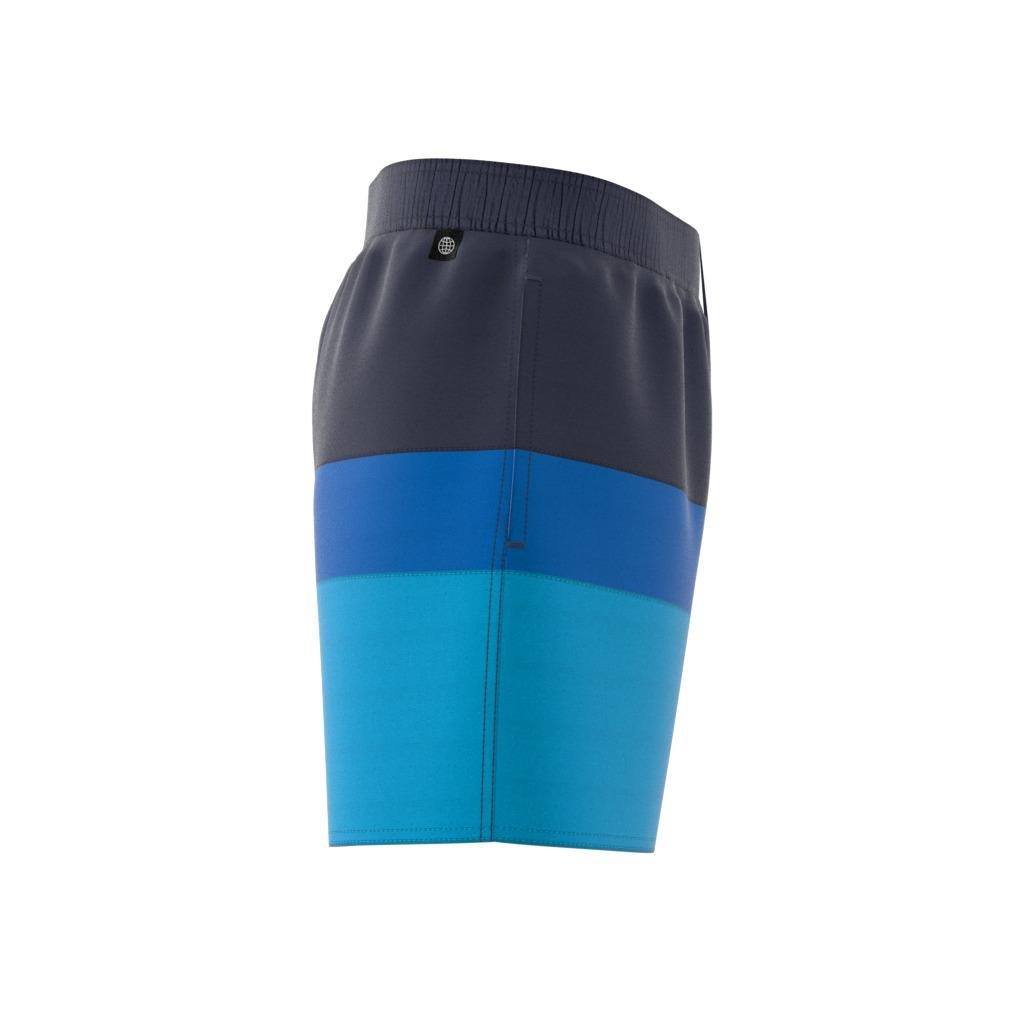 Short-Length Colorblock Swim Shorts, Blue, , large image number 9