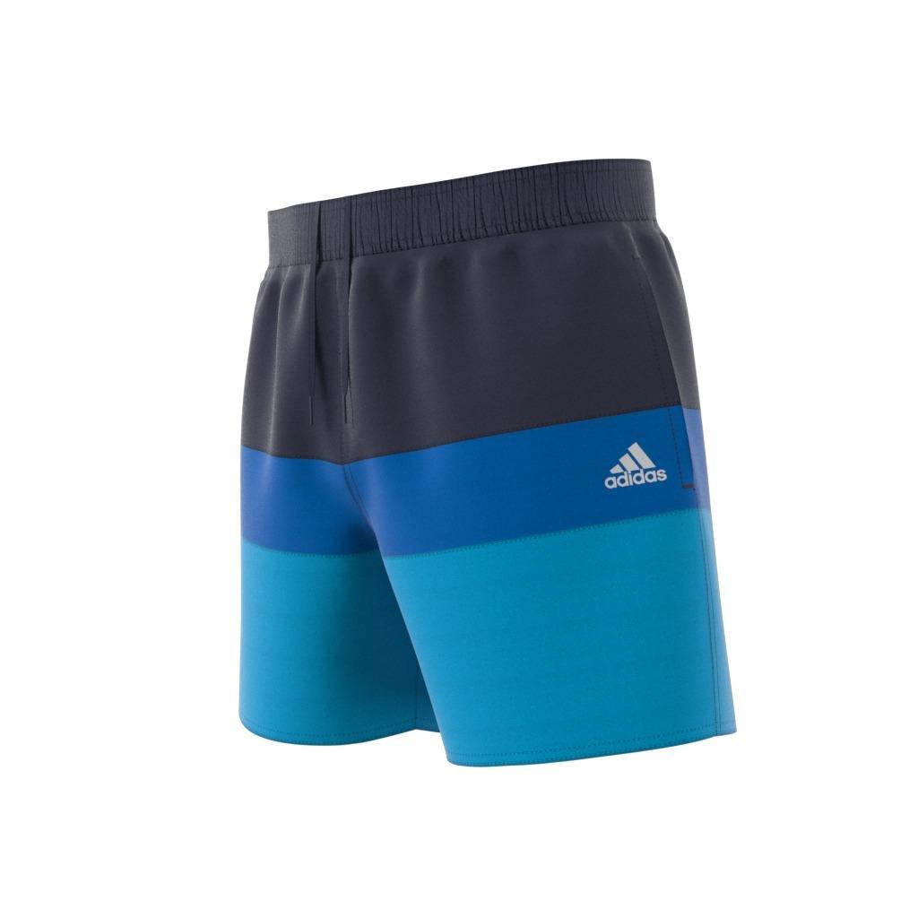 Short-Length Colorblock Swim Shorts, Blue, , large image number 11