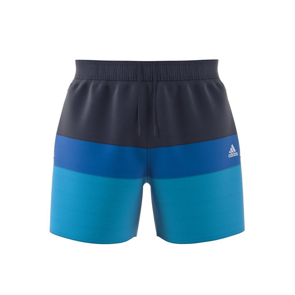 Short-Length Colorblock Swim Shorts, Blue, , large image number 13