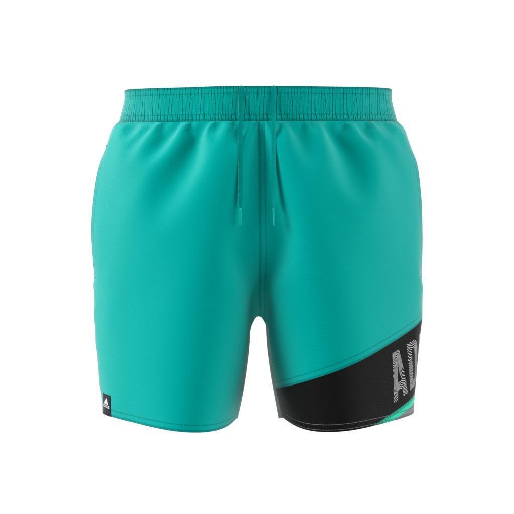 Wording Swim Shorts, Turquoise, , large image number 0