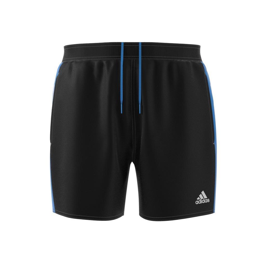 Short Length Colorblock 3-Stripes Swim Shorts, Black, , large image number 7