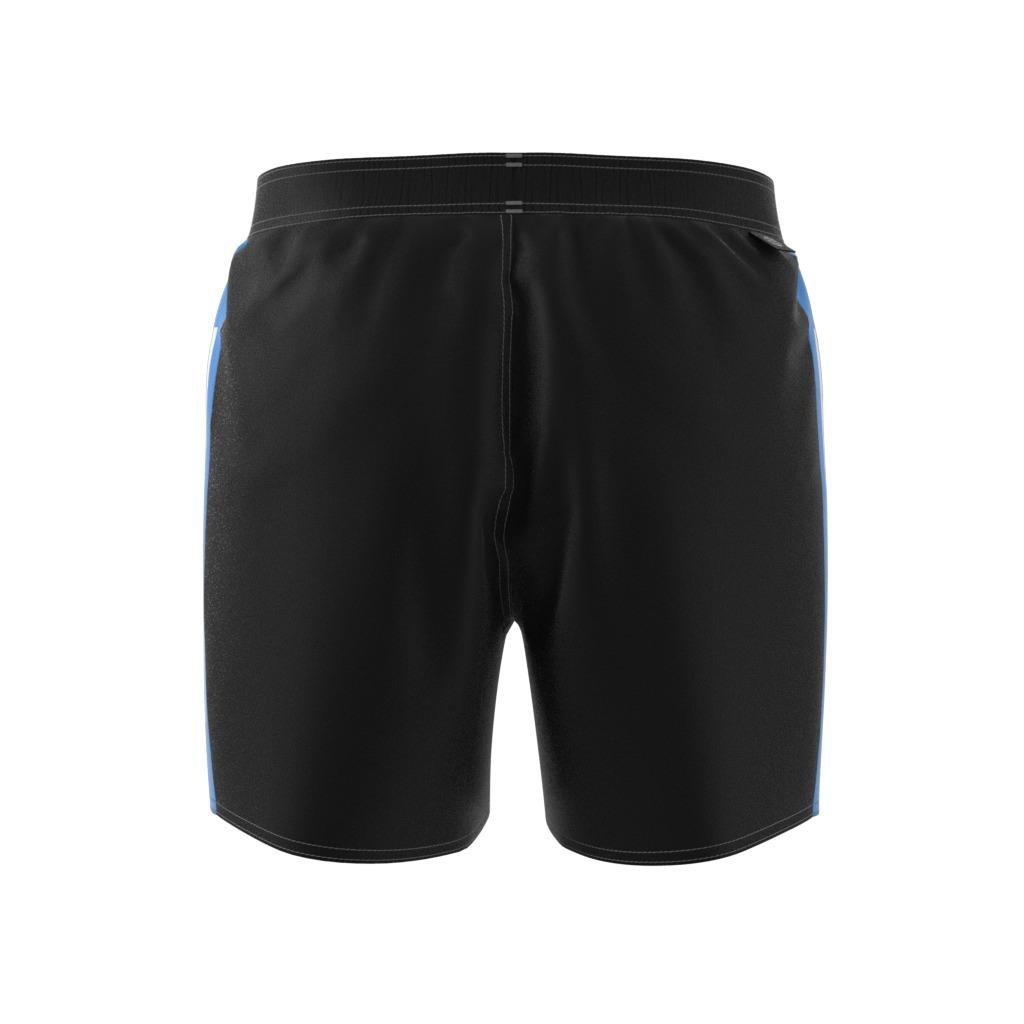Short Length Colorblock 3-Stripes Swim Shorts, Black, , large image number 8