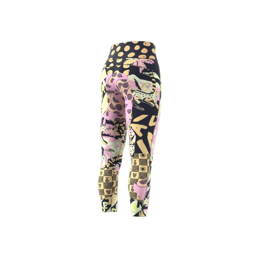 Farm Print Feel Brilliant Aeroready High-Waisted 7/8 Tights, Blue, , large image number 6