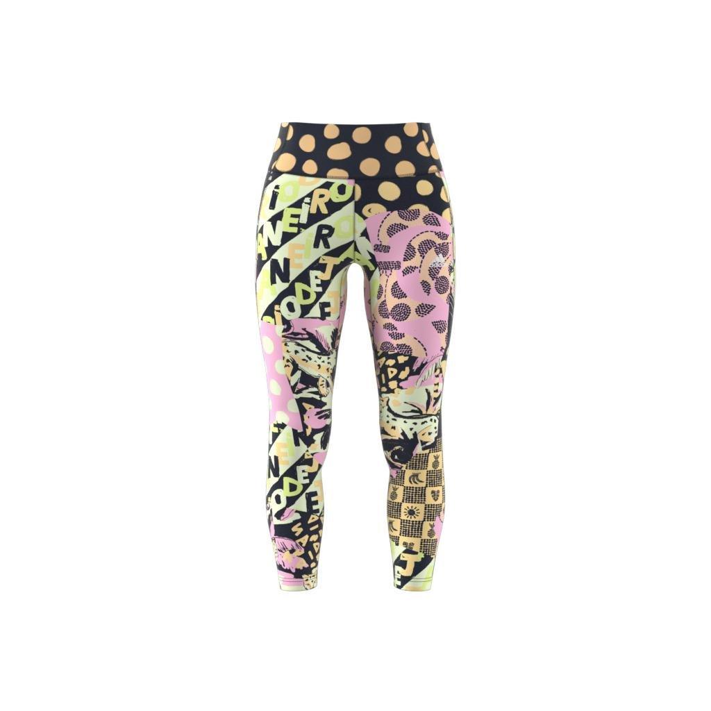 Farm Print Feel Brilliant Aeroready High-Waisted 7/8 Tights, Blue, , large image number 7