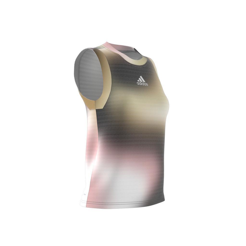 Melbourne Tennis Printed Match Tank Top, Multicolour, , large image number 6