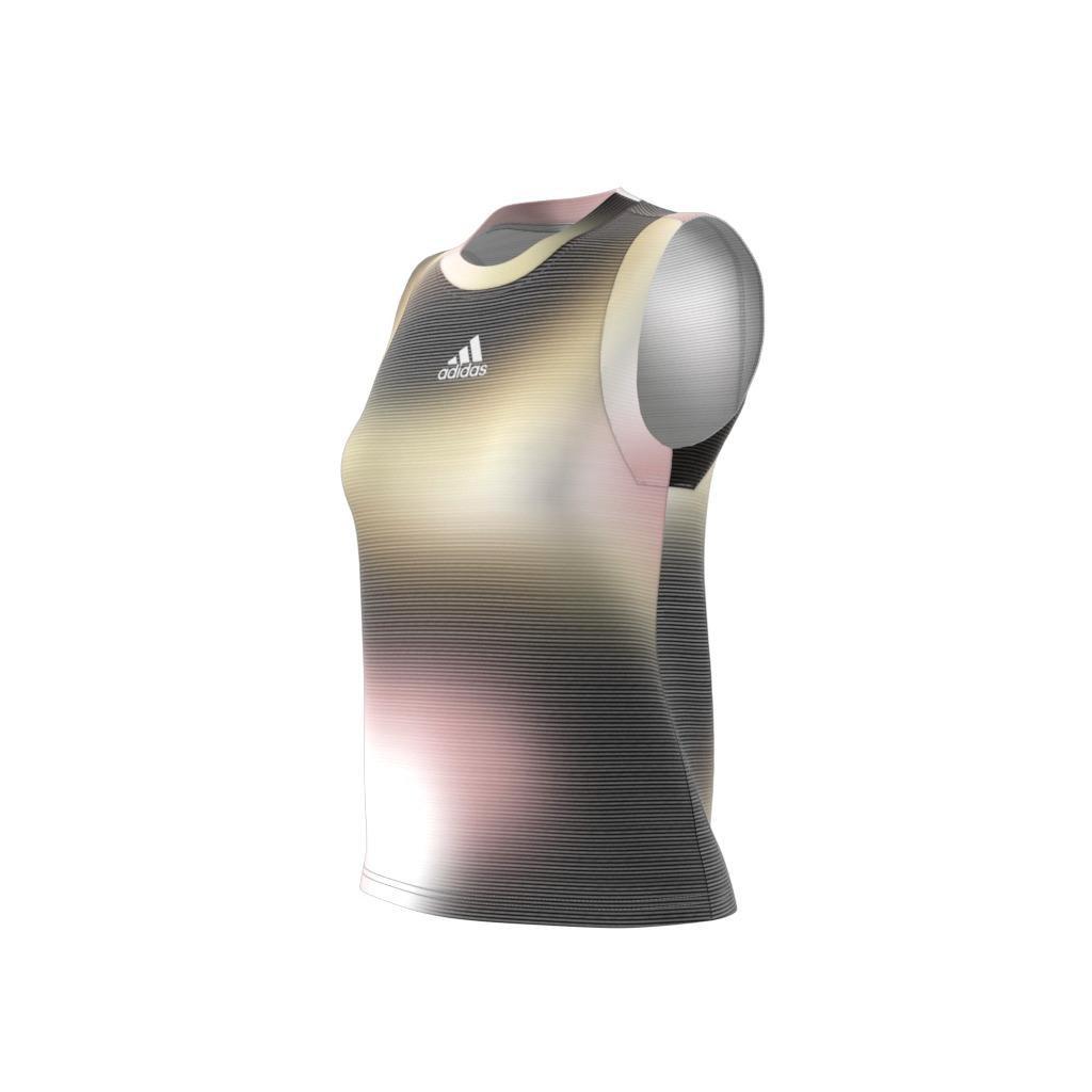 Melbourne Tennis Printed Match Tank Top, Multicolour, , large image number 9