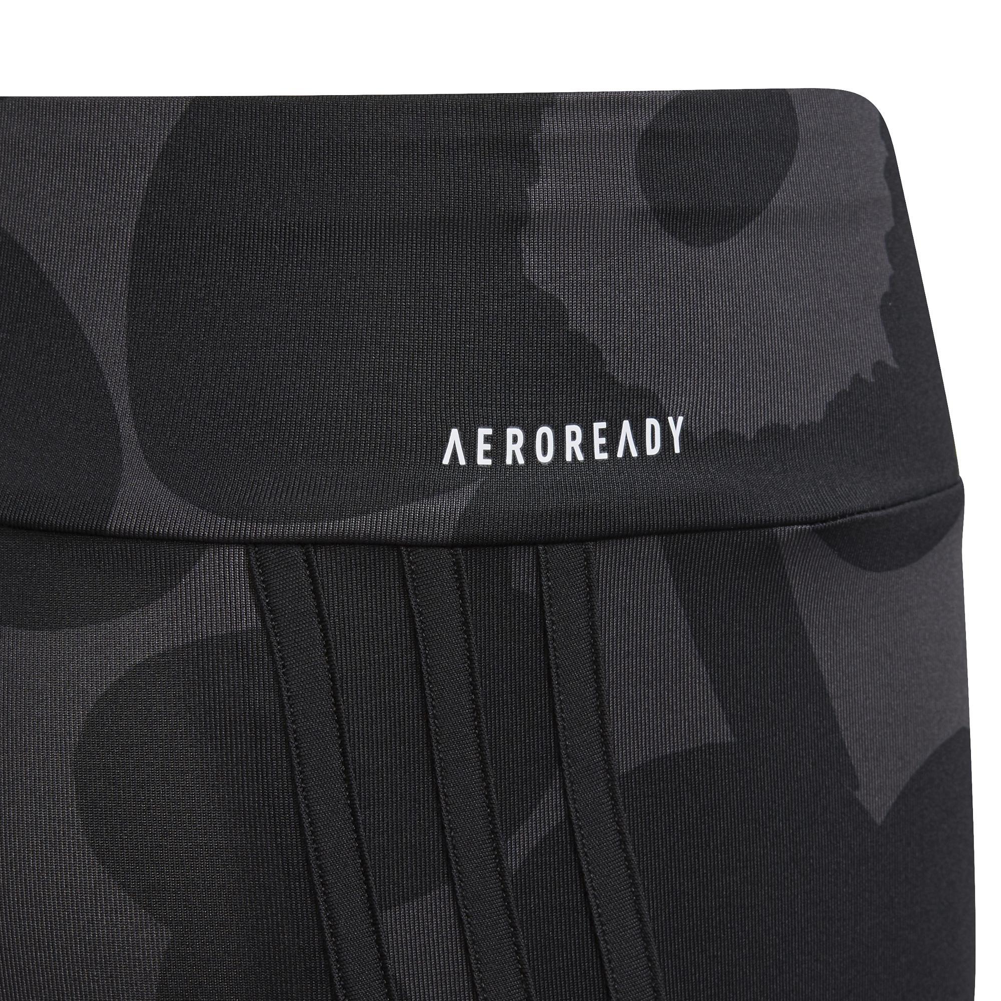Kids Marimekko Primegreen Aeroready Training 3-Stripes Floral Leggings, Grey, , large image number 11
