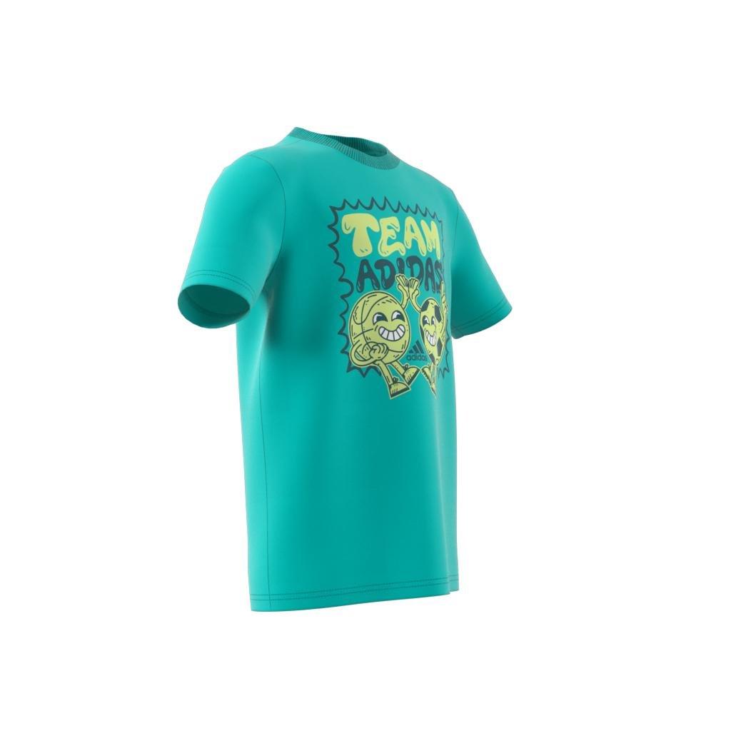 Kids Team Graphic T-Shirt, Turquoise, A901_ONE, large image number 7