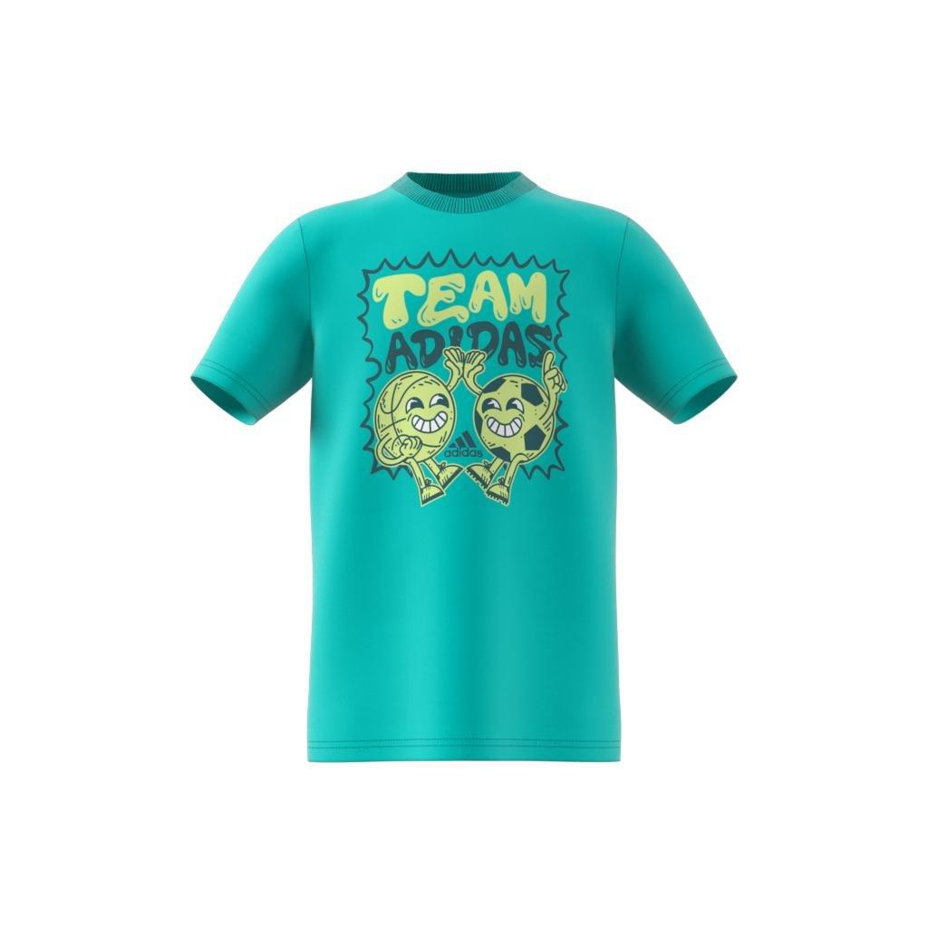Kids Team Graphic T-Shirt, Turquoise, A901_ONE, large image number 8