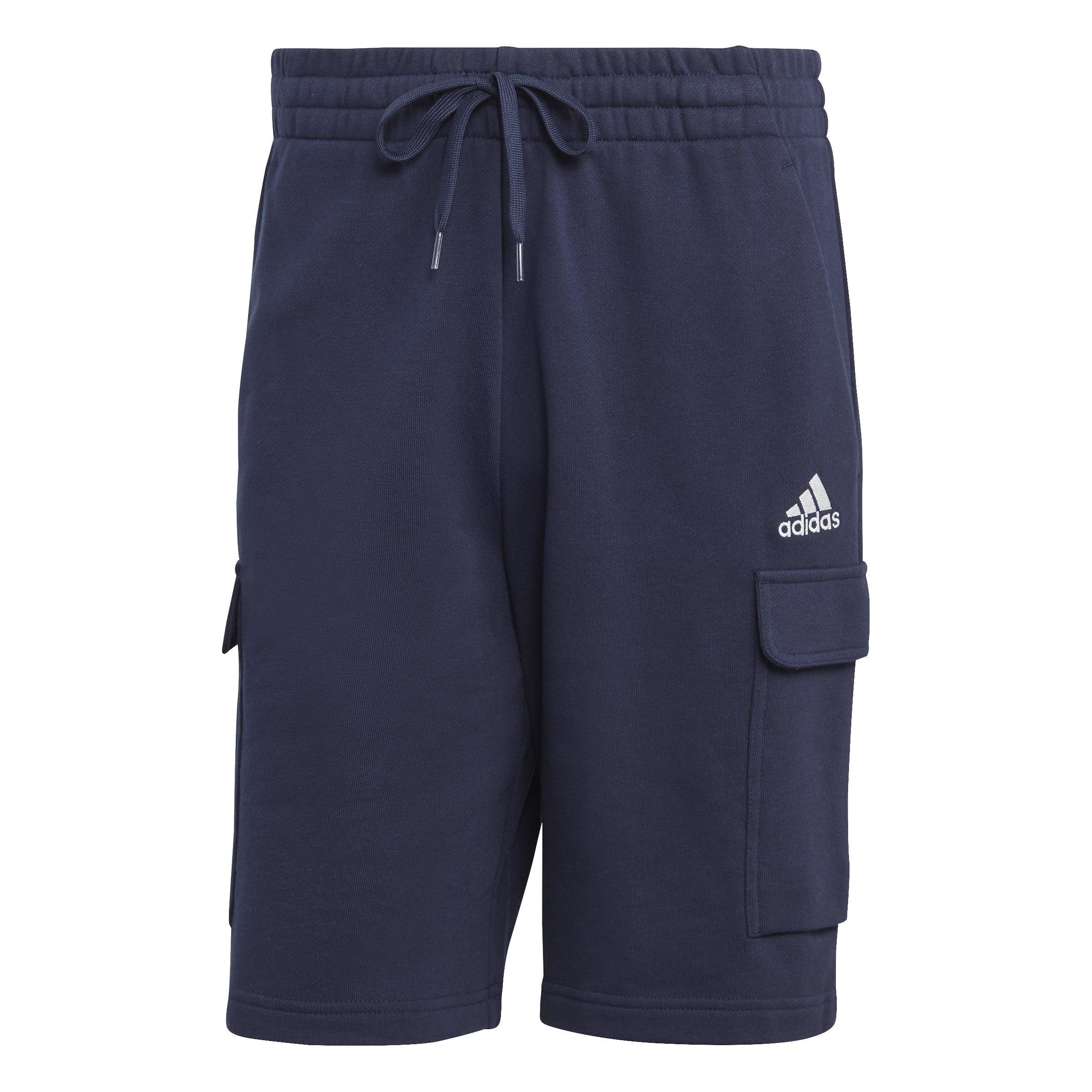 Essentials French Terry Cargo Shorts, Blue, A901_ONE, large image number 0