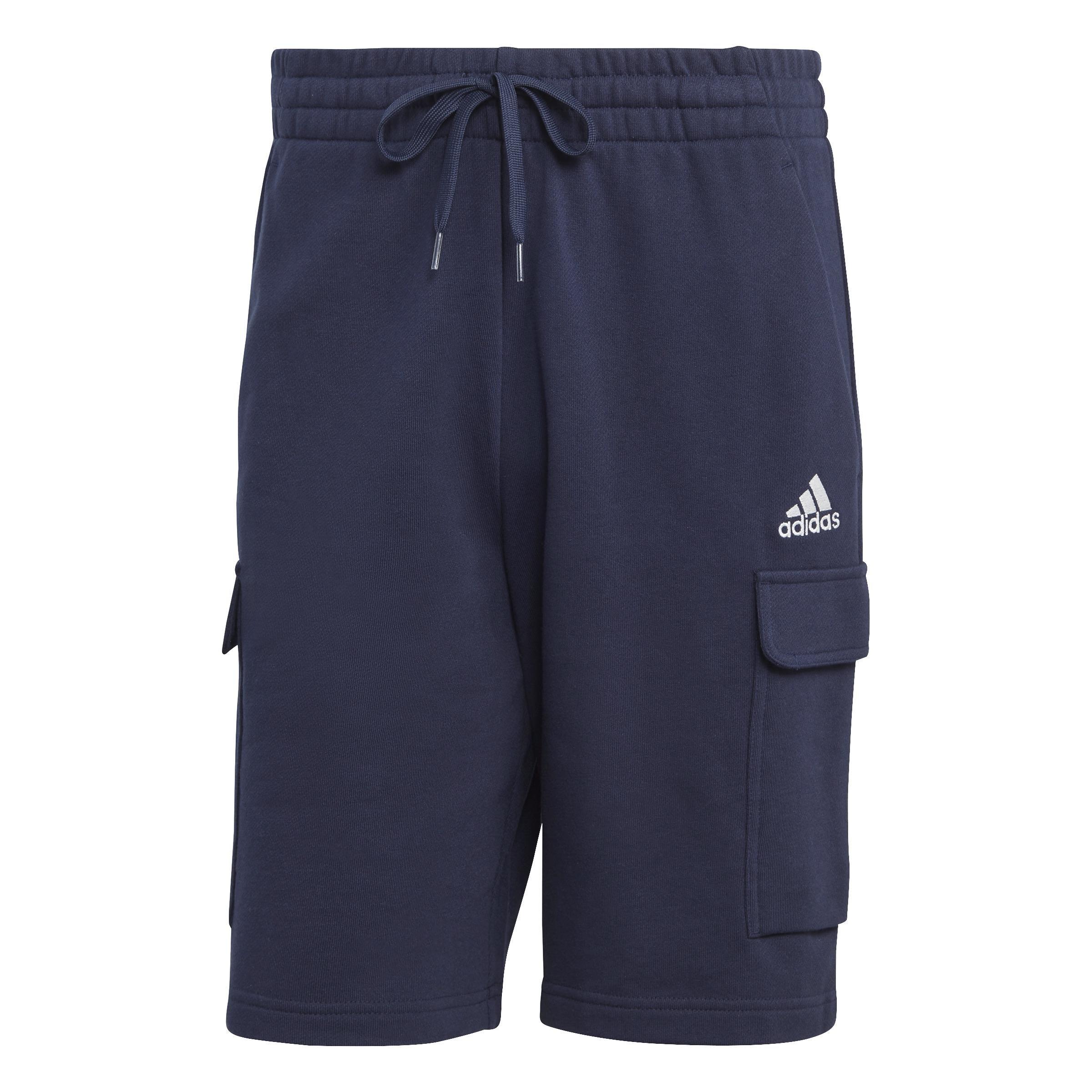 Essentials French Terry Cargo Shorts, Blue, A901_ONE, large image number 1