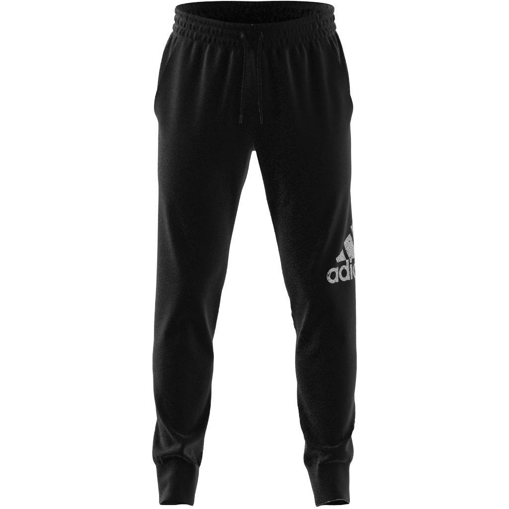Essentials French Terry Tapered Cuff Logo Joggers, Black, , large image number 2