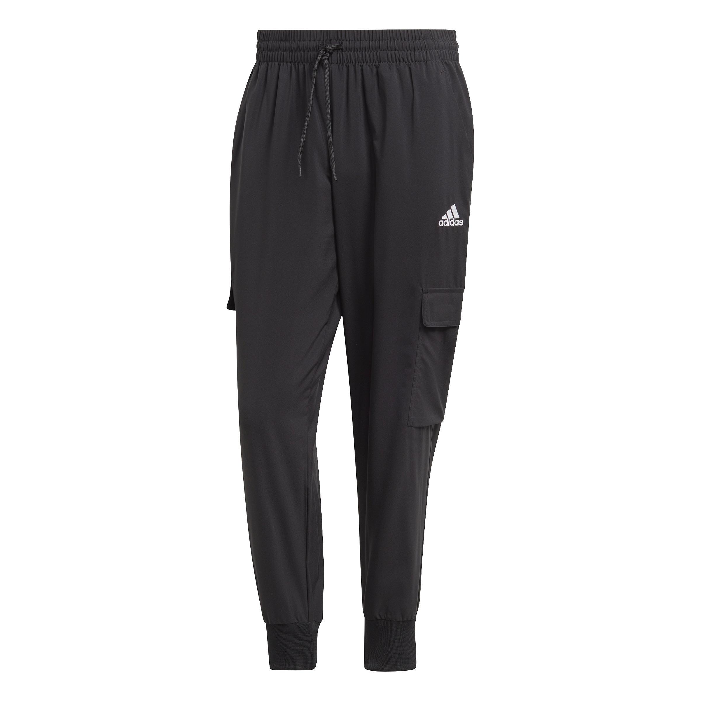 Essentials Small Logo Woven Cargo Ankle-Length Pants, Black, A901_ONE, large image number 0