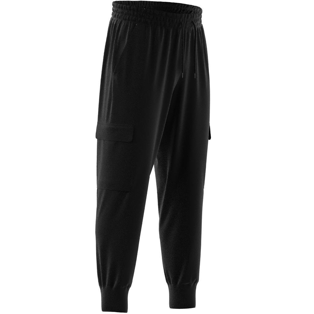 Essentials Small Logo Woven Cargo Ankle-Length Pants, Black, A901_ONE, large image number 7