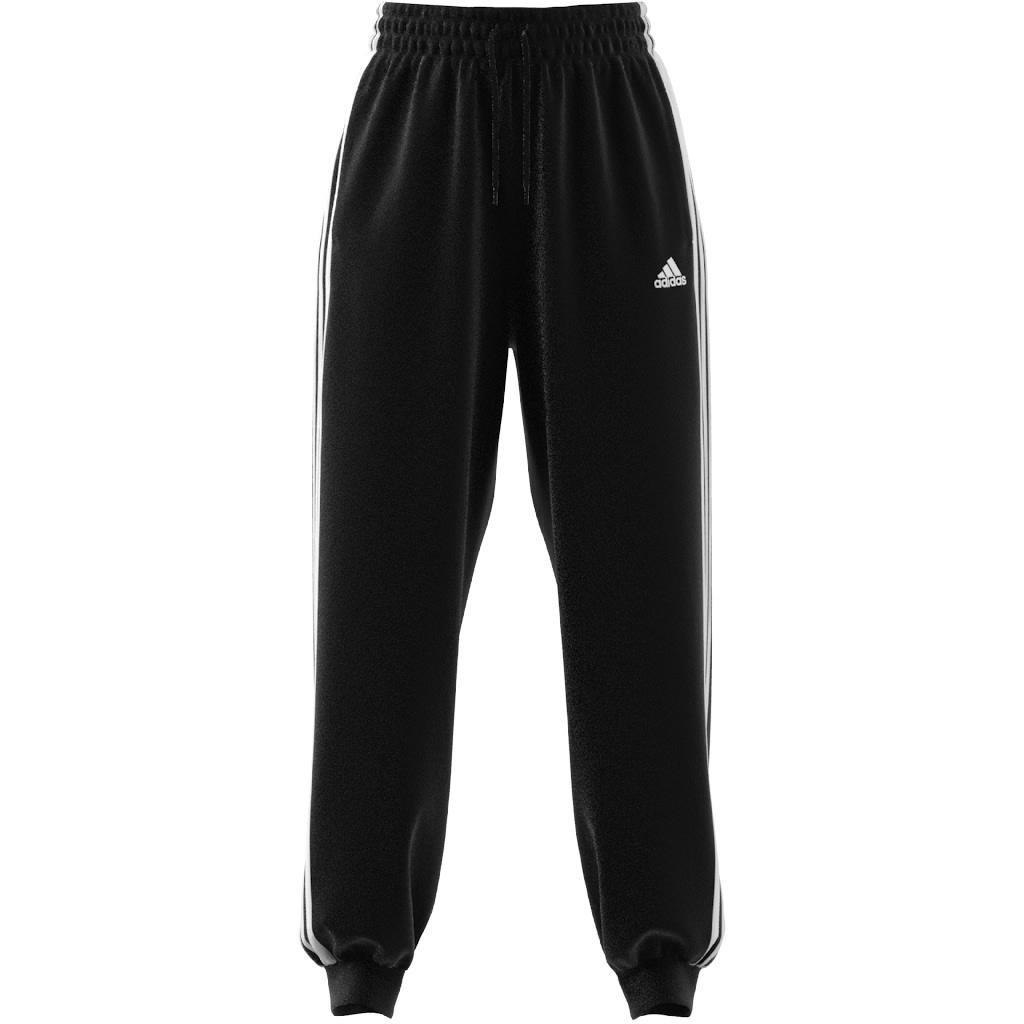 Essentials 3-Stripes French Terry Loose-Fit Joggers, Black, A901_ONE, large image number 2