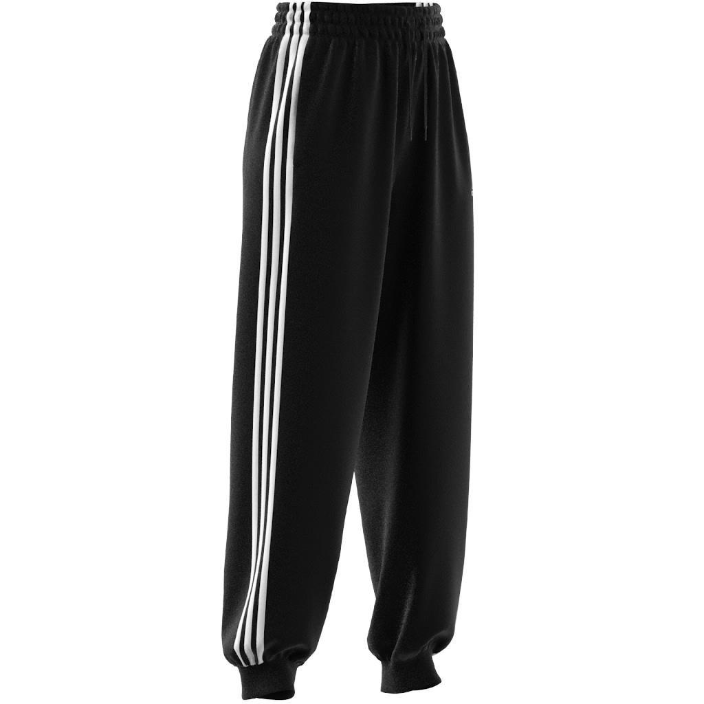Essentials 3-Stripes French Terry Loose-Fit Joggers, Black, A901_ONE, large image number 8