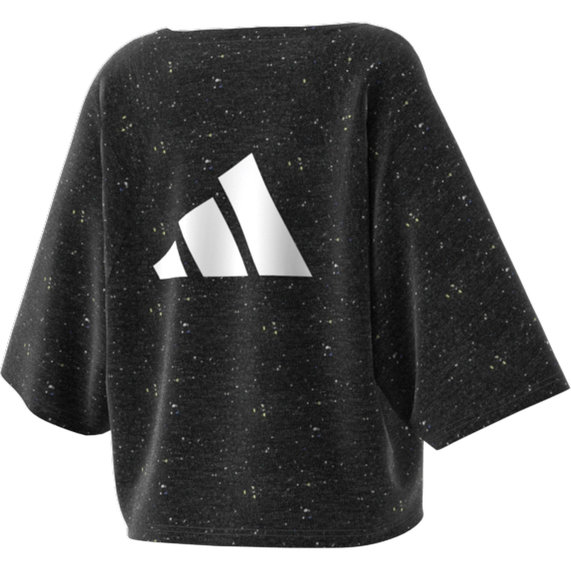 adidas Sportswear Future Icons Winners 3.0 Loose Fit T-Shirt, Black, A901_ONE, large image number 4